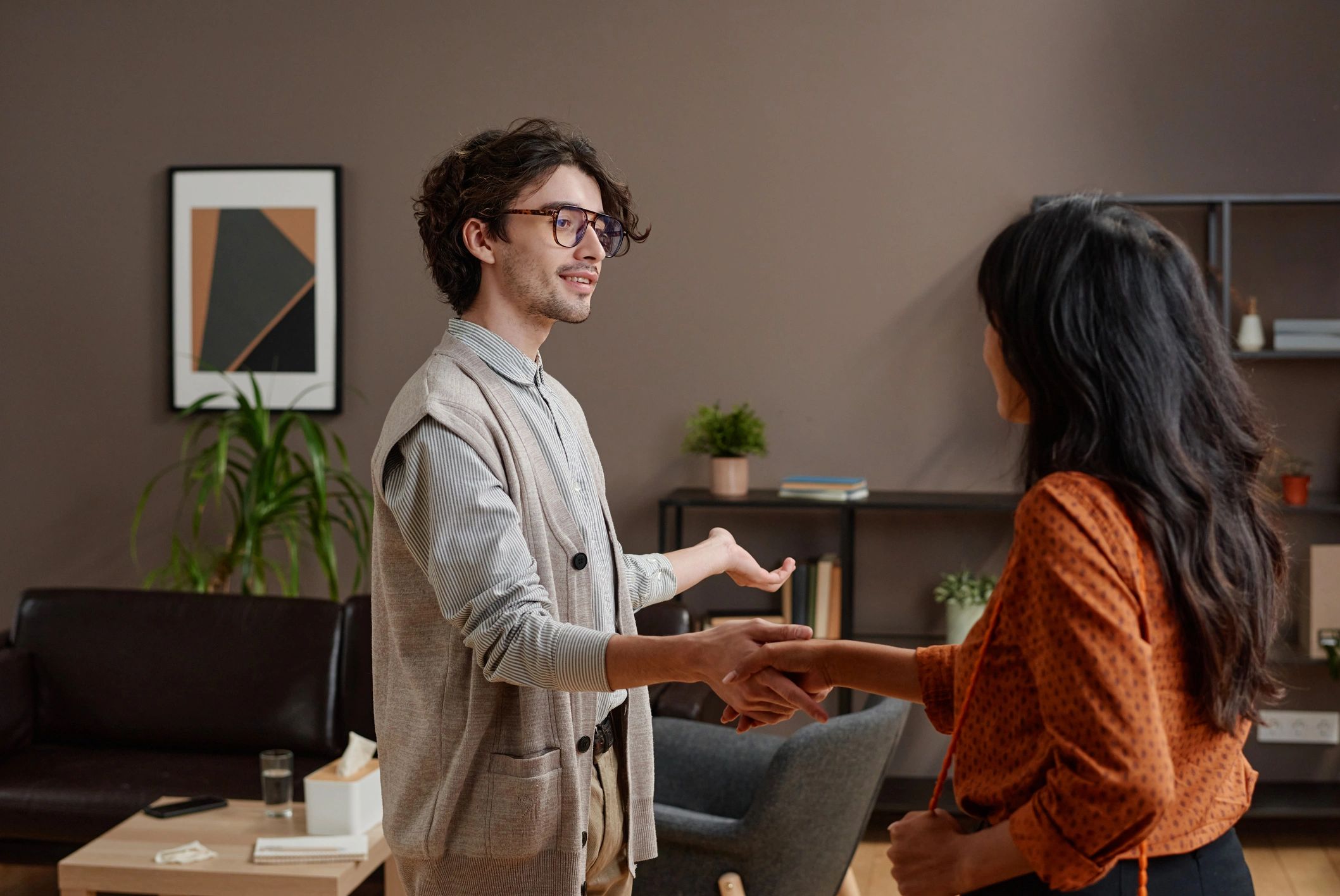 Client consultation in an office