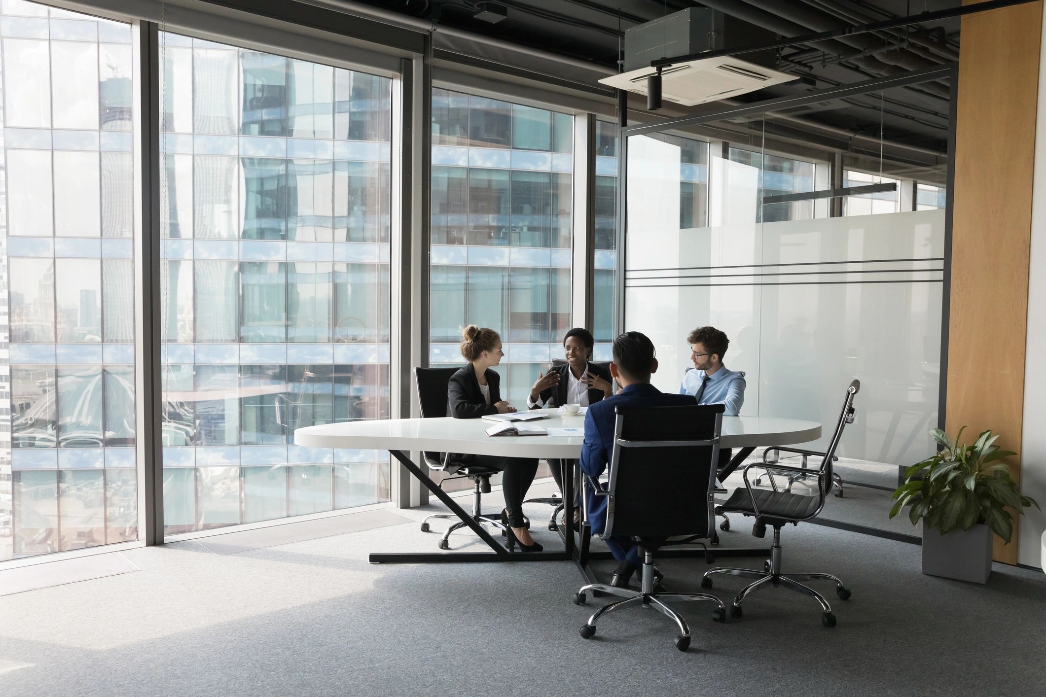 Business team in a meeting room