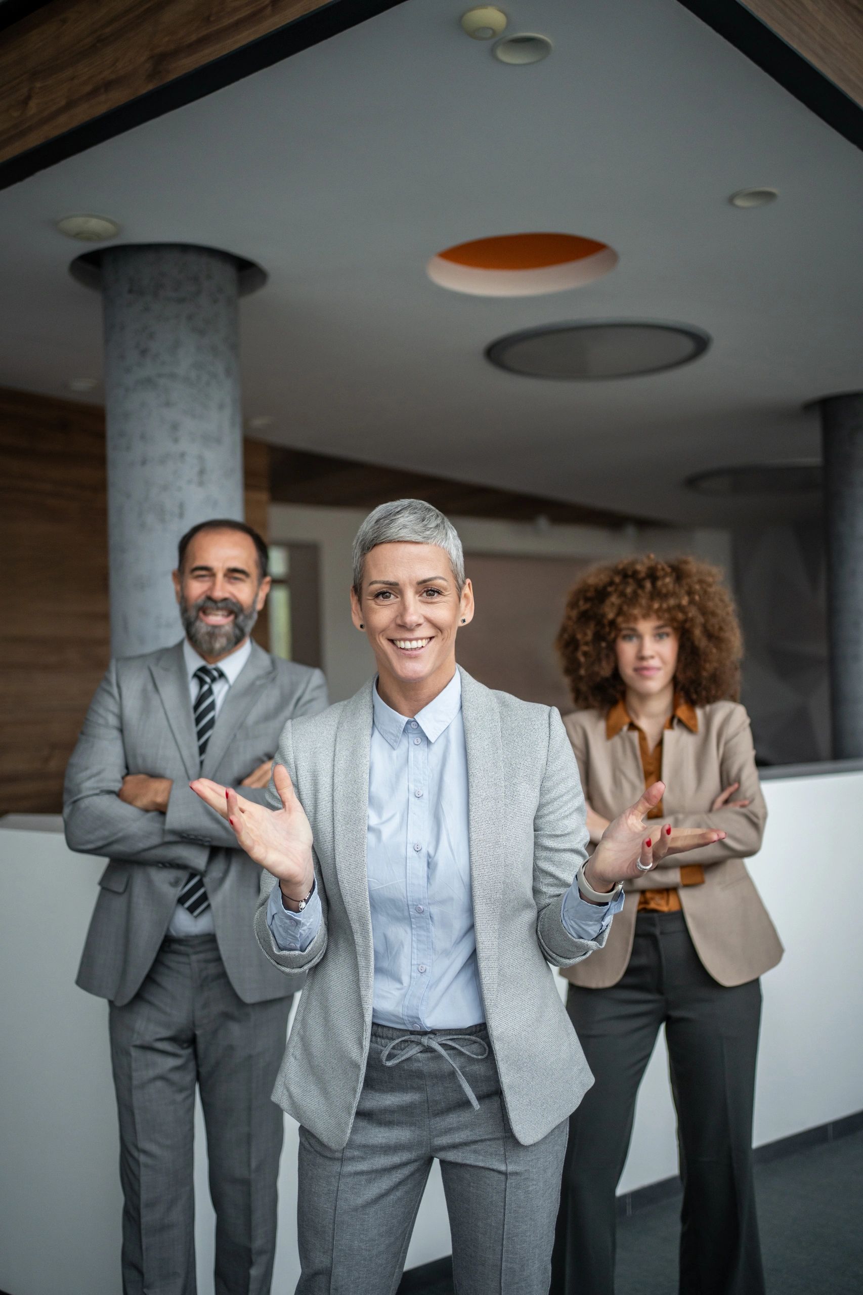 Professional team portrait in a modern office